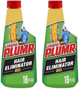 Liquid-Plumr Pro-Strength Hair Eliminator Gel Clog Remover, Hair Clog Remover and Drain Opener, Safe for All Septic Systems and Pipes, 16 fl. oz. Bottle (Pack of 2)