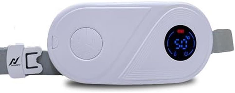 NexLev Cramp massager| heating Pad for Period Cramp & Back Pain Relief | 3 massage modes| Upto 60° Heating |150 min Run Time| 3 second rapid heating| Type C Charging| Portable | Purple CM-02