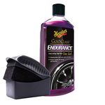 Meguiar's Endurance High Gloss Tyre Protection Gel with Tyre Dressing Applicator Pad