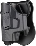 Sig P365 Holsters, OWB Holster for Sig Sauer P365 Micro-Compact 9mm / P365 XL / P365 SAS - Index Finger Released | Adjust. Cant | Autolock | Outside Waistband | Silicone Pad Paddle | Matte Finish -LH