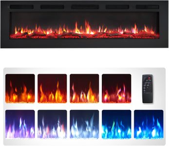 FlameKo Wilton 60in Electric Fireplace – Wall Mounted Heater