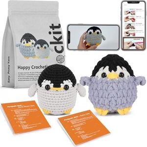 Crochet Kit for Beginners, Beginner Crochet Kit for Adults Kids, Crochet Stuffed Animal Kit, DIY Knitting Kit, Amigurumi Crochet Starter Kit