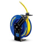 Goodyear Air Hose Reel Retractable 9.5mm x 15m 20BAR Max SBR Rubber Hose Heavy Duty Industrial Steel Single Arm Construction