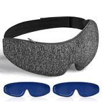 uncn Cooling Eye Mask for Puffy Eyes, Cold Eye Mask for Dry Eyes, Eye Gel Ice Pack Use in Hot/Cold, 2*Ice Pack