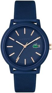 Lacoste 2011234 12.12 Blue Silicone Men's Watch, Blue Dial