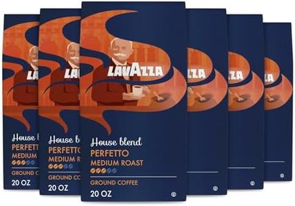 Lavazza House Blend Perfetto Ground Coffee 6 Bags of 20oz, Medium Roast, Full-bodied, Intensity 3/5, 100% Arabica, Ideal for Drip Brewers, (Pack of 6) - Package May Vary