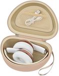 Headphone Case Compatible with Beats Solo 4/ for Beats Studio Pro/for Beats Solo3/ for Beats Studio3/ for Beats Solo2/ for Beats Solo Pro Bluetooth On-Ear Headphones Headset - Beige