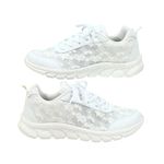 Women's Luxurious Orthopedic Sneakers, Orthopedic Sneakers for Women, Hollow Breathable Mesh Shoes (White,5.5)