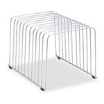 Fellowes Desktop Organizer, 11 Sections, 9 Inch x 11.375 Inch x 8 Inch, Wire, Silver (72012)