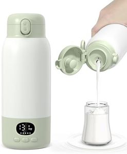 Lxlu Portable - Bottle - Warmer 17oz Large Capacity Bottle Warmer for Travel, Fast Heating for Breast Milk Formula and Milk, Suitable for Baby Outdoor Airplane and Car Green5