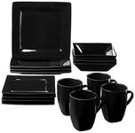 10 Strawberry Street Nova Square 16-Piece Dinnerware Set