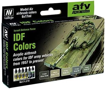 71210 Model Air IDF Colours, Israeli Defence Force 6 Colour Acrylic Paint Set