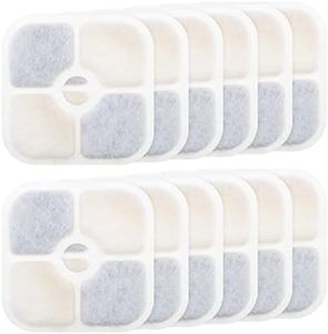 12PCS Pet Fountain Filters Compatible with Catit PIXI 43717 Cat Water Fountain Cat Water Dispenser Filters Pet Fountain Accessories 8.4x8.4cm