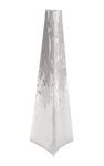 Deco 79 Stainless Steel Hammered Vase, 7" x 6" x 22", Silver