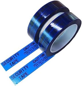 TamperSeals Group - 2 Rouleau de Ruban Adhésif de Sécurité Void Inviolable à Aucun Résidu (1Inch x 50Yards x 2Mil, Bande de Garantie de Sécurité, Bleu)