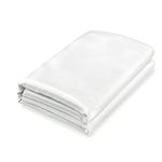 Homiest White Satin Flat Sheet Full Flat Sheet Only, Full Top Sheet Silky Bedding Flat Sheet for Full Mattress, Luxury & Ultra Soft Flat Bed Sheet Single Flat Sheets Sold Separately