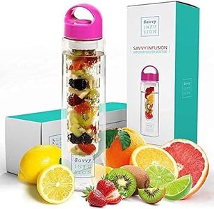 Infusion Fruit Infuser Water Bottle - BPA Free Insulated Water Bottle, Reusable Water Bottle with Fruit Infuser, Easy-to-Clean Gym Accessories for Women, Sports Water Bottle, Savvy Outdoors