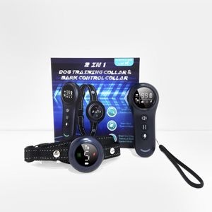 [Houndware] (Upgrade) 2-in-1 Pro Anti-Bark and Remote Training Collar - Waterproof, Long Battery Life, Multi-Mode