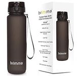 Brimma Premium Sports Water Bottle with Leak Proof Flip Top Lid - Eco Friendly & BPA Free Tritan Plastic - Must Have for The Gym, Yoga, Running, Outdoors, Cycling, and Camping