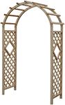 Daoyuan Garden Arches,Wooden Rose Arches,Weather-resistant Climbing Arches,Trellis Climbing Arches,Climbing Aids for Climbing Plants,Gazebo Outdoor Decoration,120x215cm/140x225cm