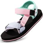 Harvest Land Girl Sandals Kids Summer Lightweight Outdoor Sandals Shoes