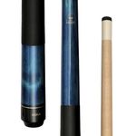 Short Kids Cue Stick, Canadian Hard Rock Maple, 13mm Hard Tip, Choice of Length/Style (LEC 36" Blue)