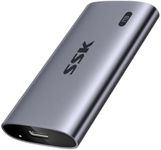 SSK Portable SSD 1TB, up to 2000MB/s External Solid State Drives, USB 3.2 Gen2X2 NVMe SSD External Hard Drive, Ultra Low Power for iPhone 15/ MacBook/Pro/OTG Phone/Laptops