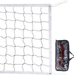 ZZICEN Backyard Volleyball Net Outdoor - Water Volleyball Net for Above Ground Pool,Beach Volleyball Net Regulation Size 32 x 3 inch for Adult Kids, Portable Four Square Volleyball Replacement Net
