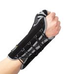 BraceUP Quick Wrap Wrist and Thumb Brace - Wrist Brace with Thumb Support for Thumb Spica Splint, Left and Right-hand wrist brace, Dequervains Tendonitis Wrist Brace with Thumb Stabilizer (Right Hand)