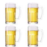 TUSAPAM 4 Pack Heavy Beer Mugs, Large Beer Glasses with Handle, 20 Ounce Glass Steins, Classic Beer Mug glasses Set