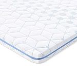 BedStory Memory Foam Mattress Topper, 2 Inch Full Gel Memory Topper Ventilated Mattress Foam Pad, Removable Hypoallergenic Soft bed foam Cover with 4 Anchor Elasticated Bands CertiPUR-US (54 x 74inch)