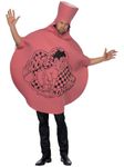 Smiffy's Men's Whoopie Cushion Costume Foam Material Bodysuit with Full Front Print, Red, One Size