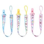 Littleforbig Adult Pacifier Clip Big Size Pacifier Holder Clips 3 Packs Little Cuties - Pink, Yelow, Blue