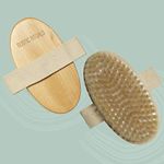 Rustic Rituals, Wooden Bath Brush for Dry brushing | Wet and Dry Bath Brush for Cellulite and Lymphatic, Suitable for all skin types