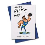 WhatSign Father's Day Card for Husband from Wife Funny Happy Dilf Fathers Day Cards for Dad Daddy from Daughter Son Fathers Day Gift Card for Husband Boyfriend Father‘s Day Greeting Card with Envelope