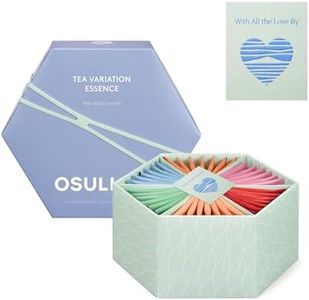 OSULLOC TEA VARIATION ESSENCE (42 Count, 6 Types x 7 ea), Premium Tea Gift Set, Special Thank You Card attached