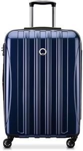 DELSEY Paris Helium Aero Hardside Expandable Luggage with Spinner Wheels, Blue Cobalt, Checked-Medium 25 Inch, Helium Aero Hardside Expandable Luggage with Spinner Wheels