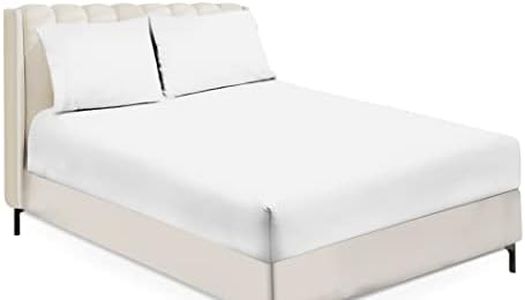 Sapphire Collection Luxury Percale Non Iron White Fitted Sheet Size (Double)