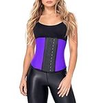 Ann Chery Corset Waist Trainer for Women’s Weight Loss - Colombian Waist Cincher - 2 Hook Latex Body Shaper - Edition 2026, Purple, Large