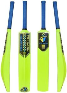 Plastic Cricket Full Size Bat, for All Age Groups Plastic Cricket bat for Tennis & Wind Balls PVC/Plastic Cricket Bat (Green)