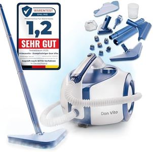 Primavella Dampfreiniger Don Vito – Leistungsstarker Steam Cleaner für Boden, Polstermöbel & Bad – Reiniger Dampf mit 3,5 Bar - 16x Zubehör für Fugen & Sofa – Vielseitige Dampfmaschine