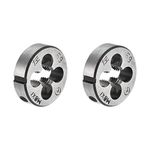 uxcell M8 X 1 Metric Round Die, Machine Thread Left Hand Threading Die, Tool Steel, 2pcs