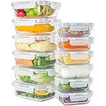 12 Pack Glass Food Storage Containe
