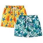 HSTiSan Little Boys Swim Trunks Quick Dry Beach Swim Shorts Outdoor Toddler Bathing Suit Boardshort Swimsuit 4-5 Years