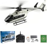 Hylukon Wltoys K160 RC Helicopter, EC-145 Multipurpose Helicopters, 4 Channel RC Helicopter with 6G Gyro, Alt Hold, One-Touch Fly, Brushless Motor, Auto Anti-Crash Ultimate RC for Beginners & Pros