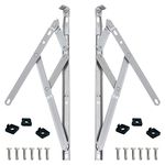 uPVC Universal Window Hinge Kit Double Glazing Friction Stay PVC 13mm 17mm Stack 16 inch Non Handed Stainless Steel