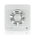 VENTS 100-SILENTA 100 Silent A Bathroom Extractor Fan Energy Saving and Quiet (PIR Detector & Timer)