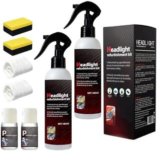 Professional Car Headlight Restoration Kit, 2026 New Headlight Refurbishing Kit, Multifunctional Car Headlight Cleaner for Auto Detailing, Complete Headlight Maintenance Kit for Car Owners (3)