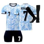 Youth Kids Soccer Jersey Boys Jersey Kit Football Suit Soccer Jersey Shorts Set Fans Gift Tshirt