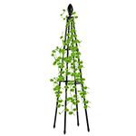 PW TOOLS Garden Obelisk Trellis, Garden Trellis for Climbing Plants, Plant Vine Support Tower, Plant Support Trellis for Potted Plants Climbing Vine Rose Clematis